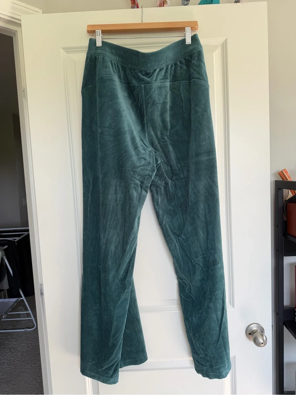 Lululemon Scuba Mid-Rise Wide-Leg Pant *Velvet Cord Storm Teal